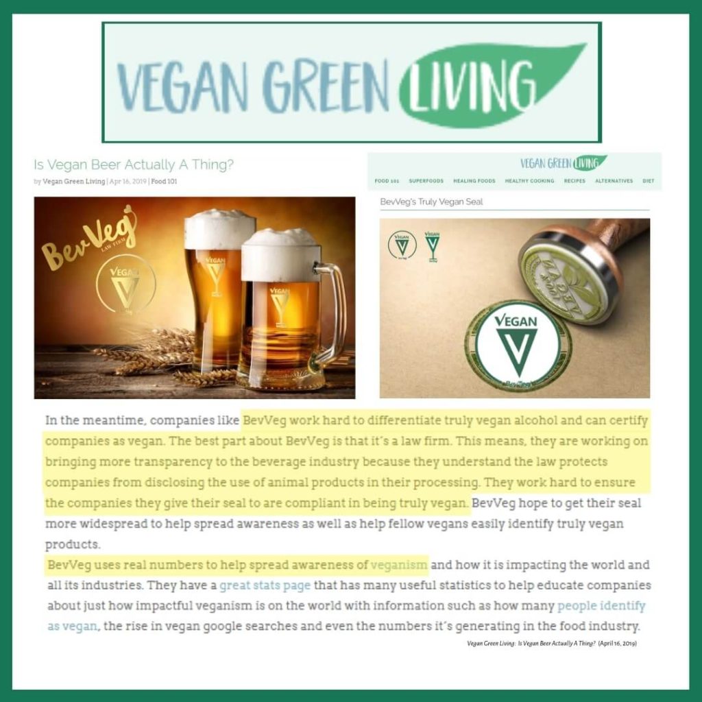Vegan Green Living Feature BevVeg  x
