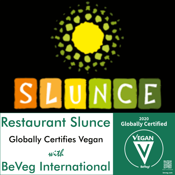 Restaurant Slunce Certifies Vegan with BeVeg International