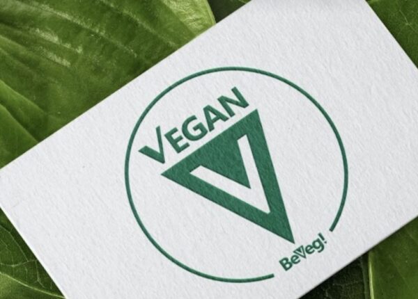 Vegan certified logo, vegan trademark